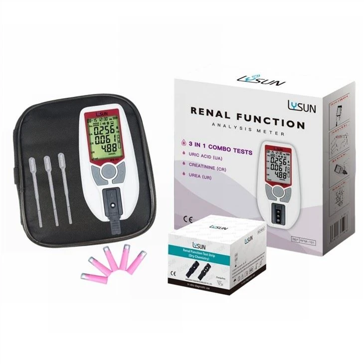 Kidney Test Creatinine & Urea & Uric Acid Meter Renal Function Analysis Analyzer Tests