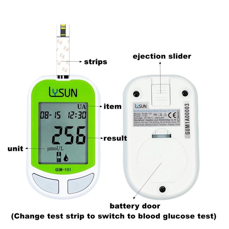 Low Price Glucose Uric Acid Test Machine