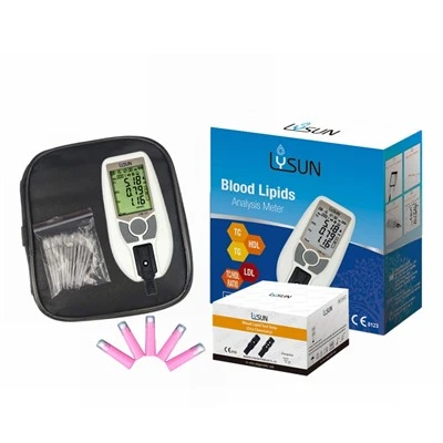 Lysun LPM-101 উচ্চ মানের কোলেস্টেরল মিটার রক্তের লিপিড বিশ্লেষণ টেস্ট কিট